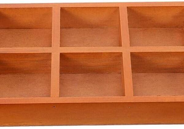1pc Box Wooden Compartment Storage Tray Decorative Tray Storage Drawers Desk Drawer Desktop Storage Container Rectangular Wooden Storage Tray Organizer Office Jewelry Bamboo